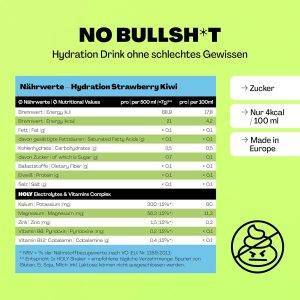 HOLY Hydration 'Strawberry Kiwi' | 50 Portionen mit wertvollen Elektrolyten & Mineralstoffen | Hydration Drink | Vegan mit 100% natürlichen Fruchtaromen (350g)