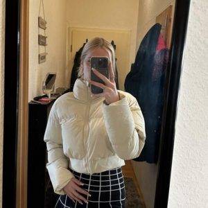🧥 Beige Steppjacke – Größe M – Versand inkl. 🧥