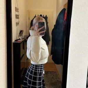 🧥 Beige Steppjacke – Größe M – Versand inkl. 🧥