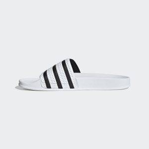 ADIDAS ORIGINALS ADILETTE Badesandale Weiß