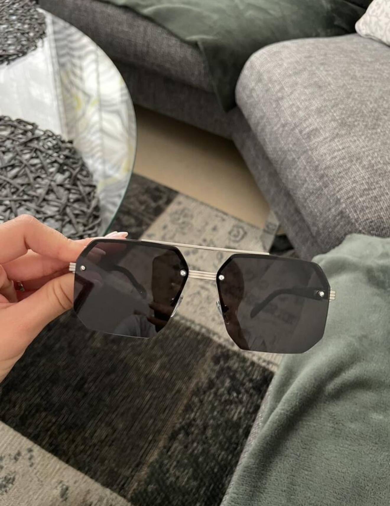 Sonnenbrille 😎 Schwarz/Silber