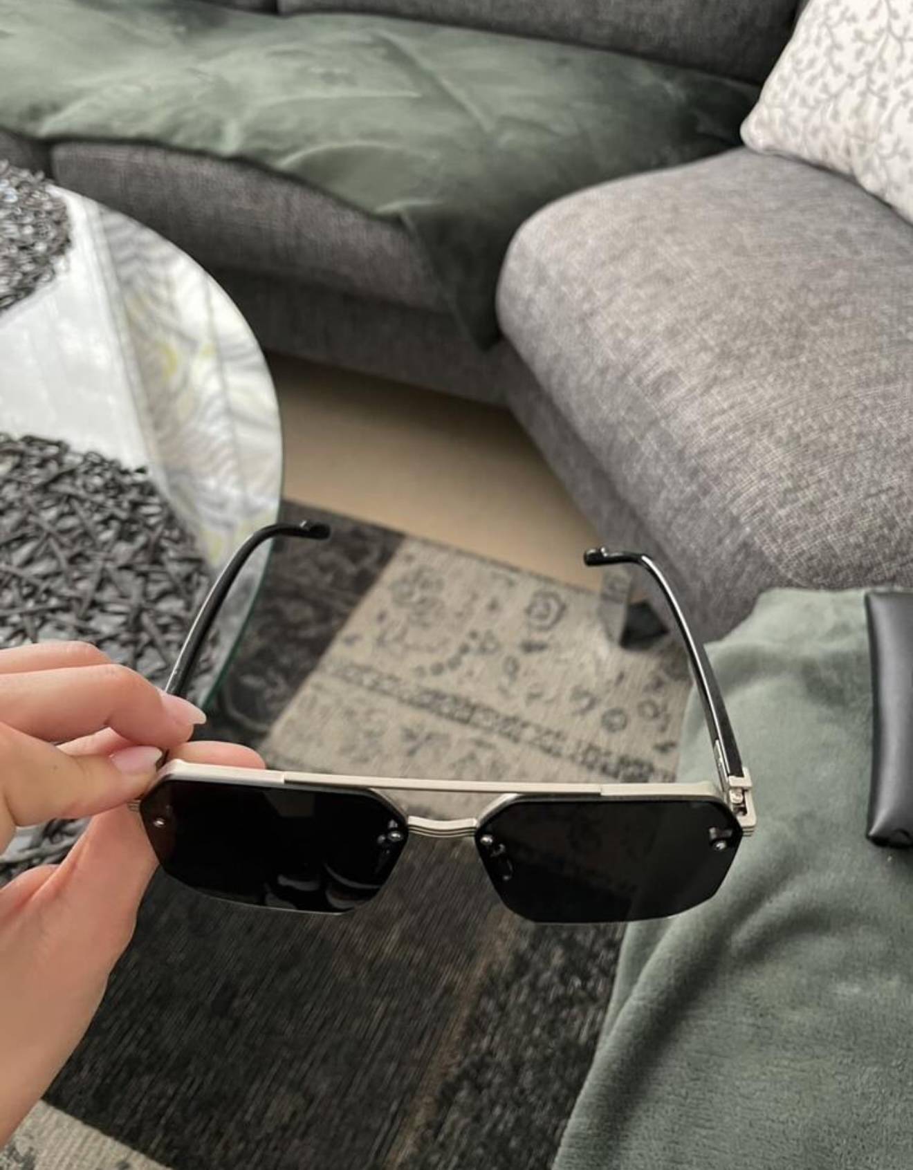 Sonnenbrille 😎 Schwarz/Silber – Bild 3
