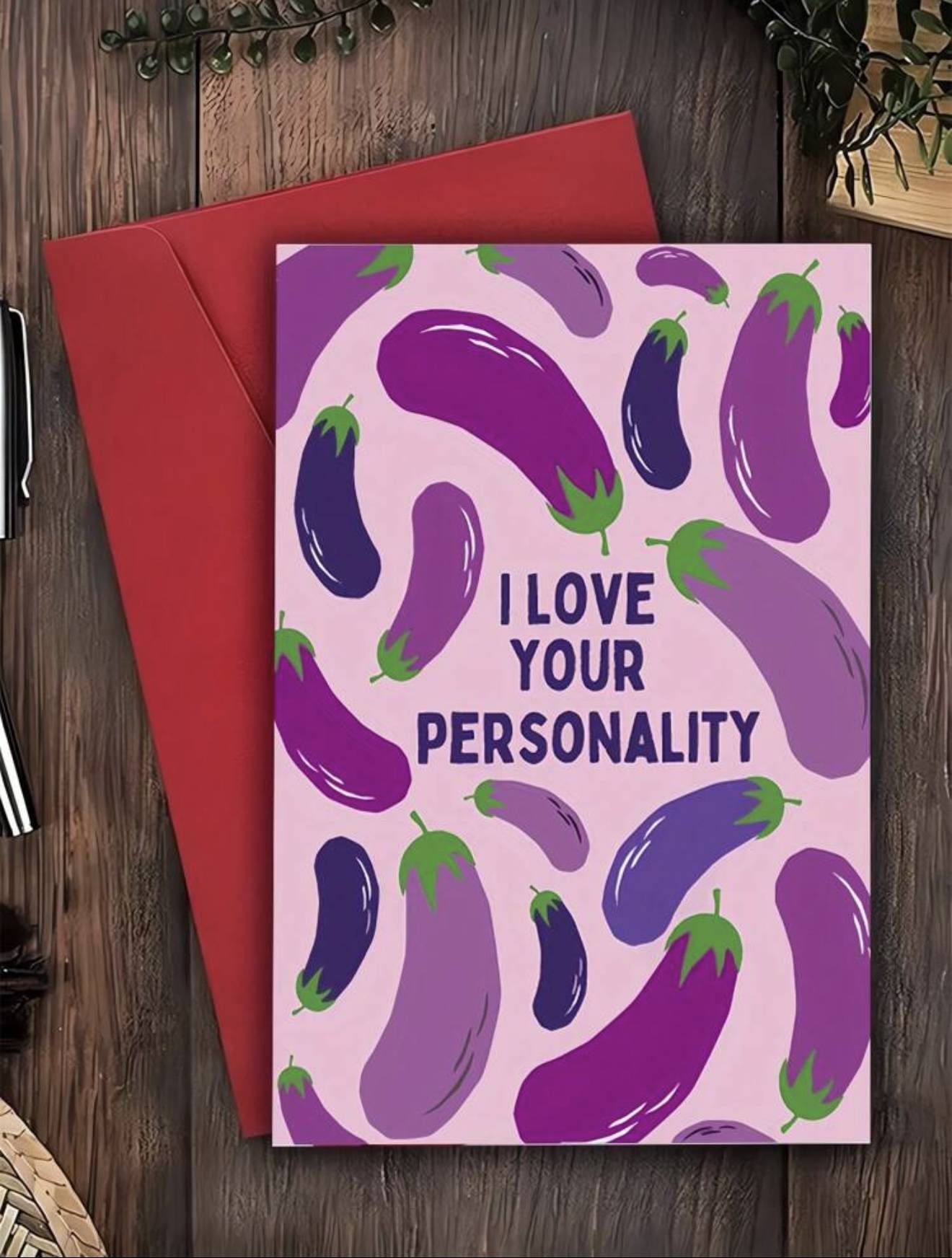„I LOVE YOUR PERSONALITY“ 😘🍆 – HappyMommy Geburtstagskarten & Geschenke