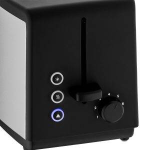 WMF Toaster Bueno Edition, 2-Scheiben-Toaster mit integriertem Brötchenaufsatz 2 kurze Schlitze, für 2 Scheiben, 800 W, 7 Bräunungsstufen, Brotzentrierung, Krümelschublade, Cromargan Gehäuse