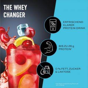 ESN ISOCLEAR Whey Isolate Protein Pulver, Cherry Lemonade, 908 g, Proteinlimo mit fruchtig leckerem Geschmack, clear Whey - made in Germany