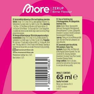 MORE Zerup, mixed 11er Bundle, 11 x 65 ml, für bis zu 88 l Fertiggetränk, zuckerfreier Sirup mit echten Fruchtextrakten, vegan, zero Kalorien - made in Germany
