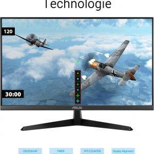 ASUS Eye Care VY279HGR - 27 Zoll Full HD Monitor - 120 Hz, 1ms MPRT, AdaptiveSync, GameFast Input - IPS Panel, Vesa 100x100, 16:9, 1920x1080, HDMI, D-Sub