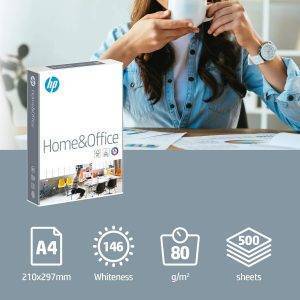HP Kopierpapier CHP150 Home & Office, DIN-A4 80g, Weiß - Allround Kopierpapier für Zuhause und Büro ,2500 Blatt( 5x500 Blatt), 5er Pack