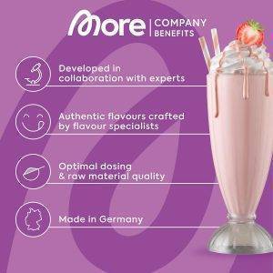 MORE Proteinbundle aus More Protein Sahne, 600g und Protein Iced Coffee, 500g, Vanilla Chocolate Chip Cookie, Whey Konzentrat Casein Mix und Eiskaffee mit wertvollen Proteinen - made in Germany