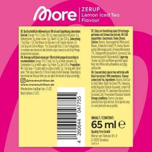 MORE Zerup, mixed 11er Bundle, 11 x 65 ml, für bis zu 88 l Fertiggetränk, zuckerfreier Sirup mit echten Fruchtextrakten, vegan, zero Kalorien - made in Germany
