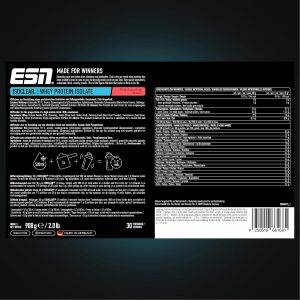 ESN ISOCLEAR Whey Isolate Protein Pulver, Pink Grapefruit, 908 g, Proteinlimo mit fruchtig leckerem Geschmack, clear Whey - made in Germany