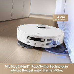 dreame L10s Ultra Gen 2 Saugroboter mit Wischfunktion,MopExtend™ RoboSwing-Technologie, 10.000 Pa Vormax™-Saugkraft, Haustiermodus, vollautomatischer Basisstation,vielseitiger Teppichreinigung