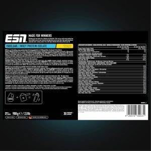 ESN ISOCLEAR Whey Isolate Protein Pulver, Lemon Iced Tea, 908 g, Proteinlimo mit fruchtig leckerem Geschmack, clear Whey - made in Germany