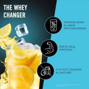 ESN ISOCLEAR Whey Isolate Protein Pulver, Lemon Iced Tea, 908 g, Proteinlimo mit fruchtig leckerem Geschmack, clear Whey - made in Germany