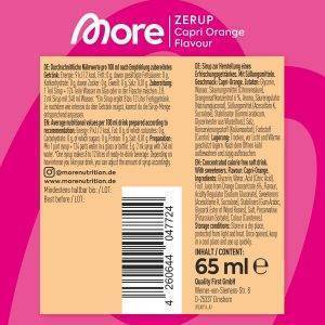 MORE Zerup, mixed 11er Bundle, 11 x 65 ml, für bis zu 88 l Fertiggetränk, zuckerfreier Sirup mit echten Fruchtextrakten, vegan, zero Kalorien - made in Germany
