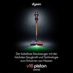 DYSON Akku-Hand-und Stielstaubsauger V16 (DS60) Piston Animal Submarine™, 900W, bis zu 70 Minuten Laufzeit