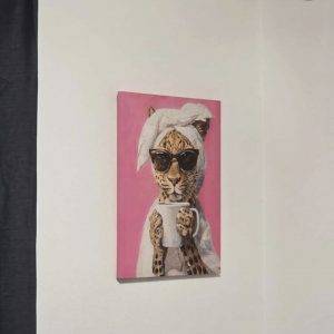 Leopard 35x50 mit rahmen