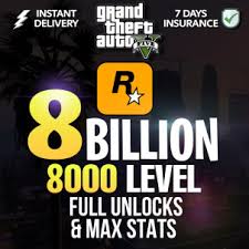 GTA 5 | Unlock All | 75 million| 8000 Levels for GTA Online (MONEY|LEVEL|GELD|RANK) | PS5 Accounts