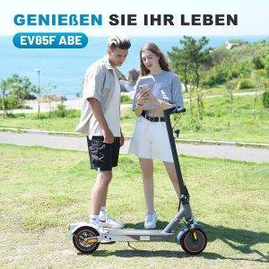 EVERCROSS TECH E-Scooter mit Straßenzulassung (ABE), 8.5 Zoll Elektroroller, Max 35Km mit APP, 7,8AH, 20Km/h, 400W Motor, 15KG Gewicht, Zwei Stoßdämpfer