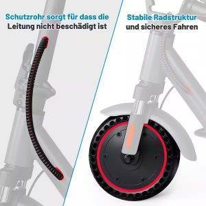 EVERCROSS TECH E-Scooter mit Straßenzulassung (ABE), 8.5 Zoll Elektroroller, Max 35Km mit APP, 7,8AH, 20Km/h, 400W Motor, 15KG Gewicht, Zwei Stoßdämpfer