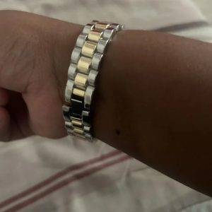 Edelstahl Uhr Gold/Silber Damen Gebraucht