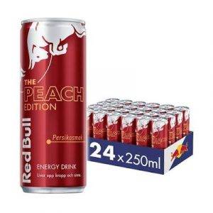 RED BULL 24x Energy Drink, 250 ml, Peach Edition (Pfirsich)