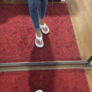 Hausschuhe 36 Creme-weiß benutzt