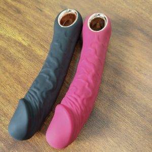 Penis Dildo Vibrator Realistischer G-Punkt Klitoris Stoß-funktion Heizung Frauen 2 Farben