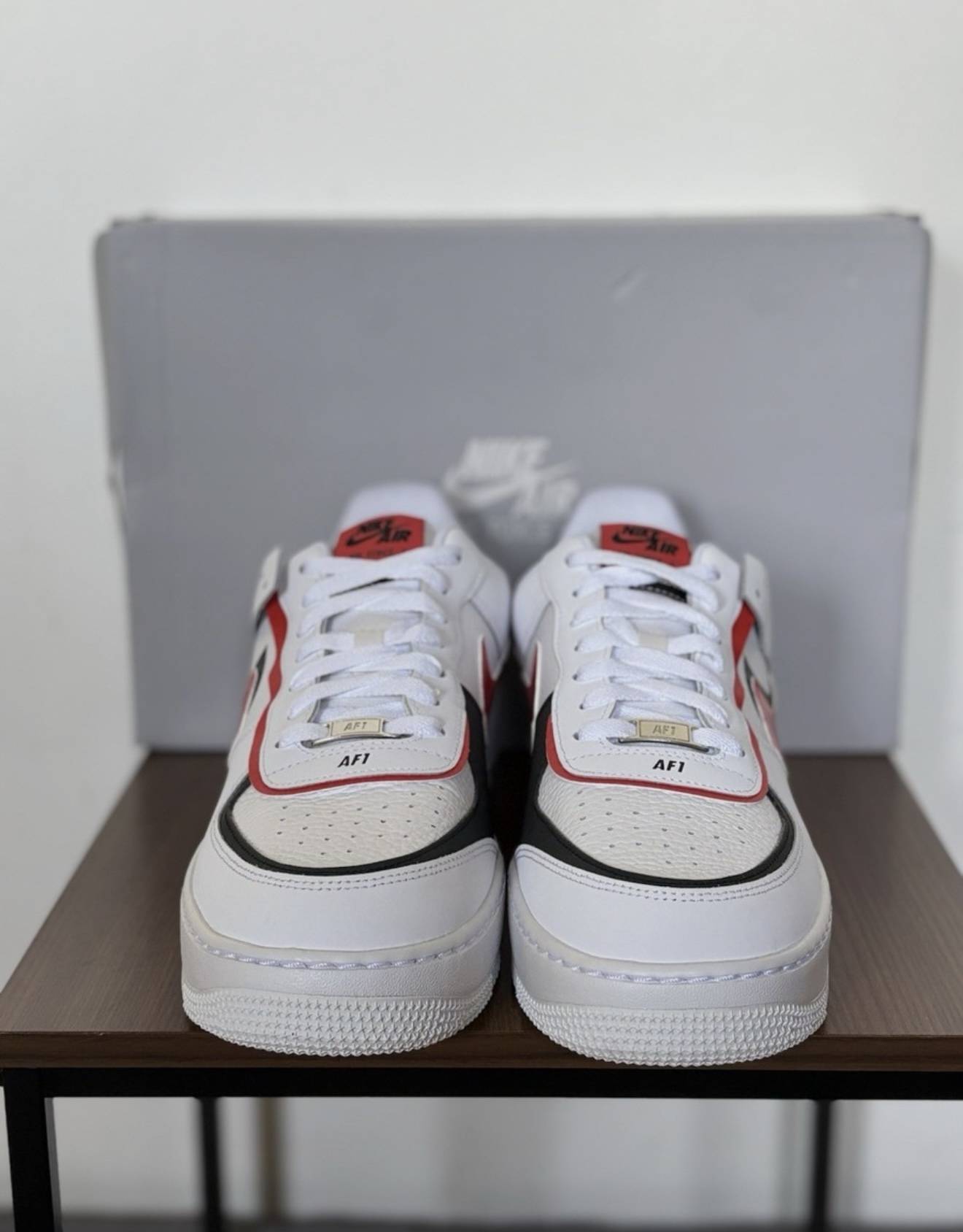 Nike Air Force 1 Low Shadow White Red 43 – Bild 2