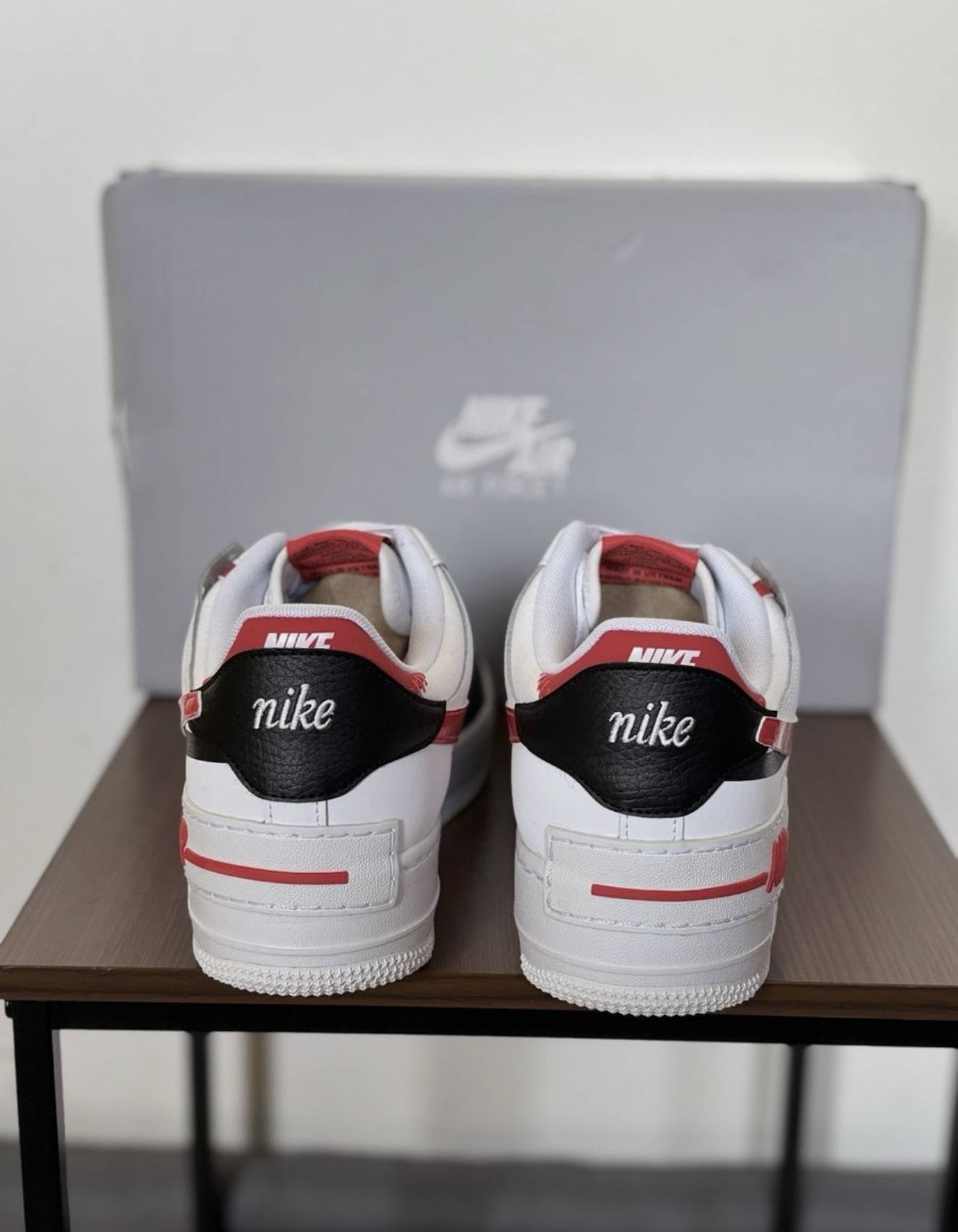 Nike Air Force 1 Low Shadow White Red 43 – Bild 3