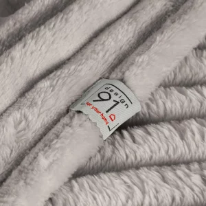 Kuscheldecke Extra- weich, Decke - 220 x 200 cm - beige Kuscheldecke - Streifen