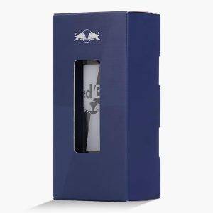 Red Bull Glas im Dosen-Design, Merch Geschenkset (für 220 ml)