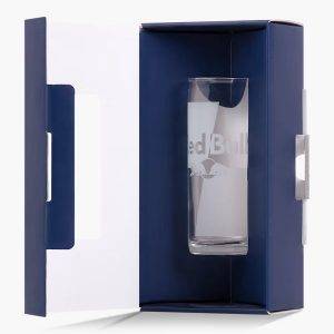 Red Bull Glas im Dosen-Design, Merch Geschenkset (für 220 ml)