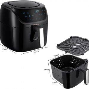 Russell Hobbs Heißluftfritteuse L 4L Rapid AirFryer [sehr kleines Gehäuse/7 Kochfunktionen/10 Programme] SatisFry (spülmaschinenfest, max 220°C, Fritteuse ohne Öl, Grillen,Backen,Braten etc) 27160-56