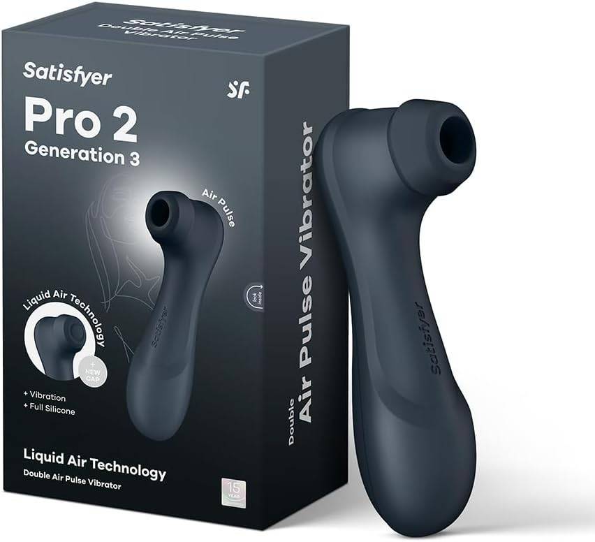 Satisfyer Pro 2 Generation 3 Vibrator | Liquid-Air-Technologie | Leise Starke Klitoris-Stimulation | Druckwellenvibrator mit Vibrationen | Sex-Spielzeug Geschenk für Frauen | Erotischer Dildo Frau