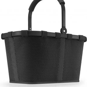reisenthel carrybag frame mesh black – Stabiler Einkaufskorb mit viel Stauraum und praktischer Innentasche – Elegantes und wasserabweisendes Design