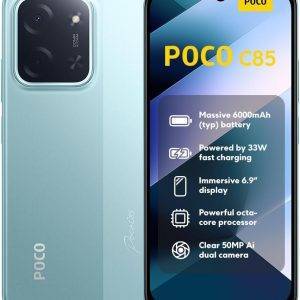 XIAOMI Poco C85, Smartphone 8+256GB, 6,9" 120Hz Display 7,99mm Design, MediaTek Helio G81-Ultra Octa-Core, 50MP AI-Zweifach-Kamera, 6000mAh