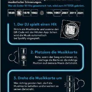 Hitster Original, EIN Party- und Kartenspiel für Erwachsene und Familien - 2 bis 10 Spieler ab 16 Jahren, Deutsch (DE)