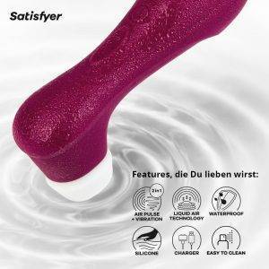 Satisfyer Pro 2 Generation 3 Vibrator | Liquid-Air-Technologie | Leise Starke Klitoris-Stimulation | Druckwellenvibrator mit Vibrationen | Sex-Spielzeug Geschenk für Frauen | Erotischer Dildo Frau