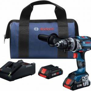 BOSCH GSB18V-975CB25 Bohrhammer / Schlagbohrschrauber-Set, 18 V, bürstenlos, 1,27 cm, inkl. 2 CORE18V® 4 Ah Advanced Power Batterien