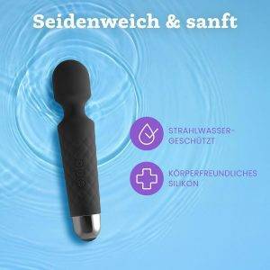 Vibrator für Frauen - Leises & Leistungsstark mit 20 Vibrationsmodi & 8 Geschwindigkeitsstufen, Duschfeste Vibration für Frauen, Sex Toys von Oliver James (Pastellrosa)