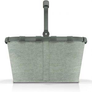 reisenthel carrybag frame twist sage – Stabiler Einkaufskorb mit viel Stauraum und praktischer Innentasche – Elegantes und wasserabweisendes Design