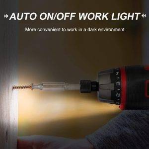 AVID POWER Elektrisches Schraubendreher-Set, wiederaufladbar, 4 V, Akkuschrauber-Set mit 44-teiligem Zubehör, 5,65 Nm Schraubenpistole, 5+1 Drehmomenteinstellung, 2-Positionen-Griff mit LED-Licht