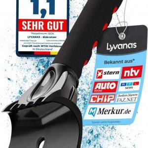 Eiskratzer Auto TESTSIEGER 2025* - Ergonomischer Profi Scheibenkratzer Auto schnell & stark - Effizienter & sicherer Schneekratzer Auto aus Premium ABS - Kratzer Auto Zubehör schont langlebig
