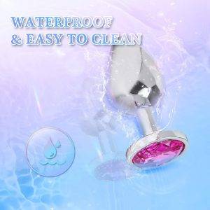 Analplug Set Anal Plug für Frauen, Analplug# für Frauen Männer, Sex Spielzeug für die Frau Männer, Klein Buttplug Butt Plug Erotisches Sexspielzeug, Metall Analplugs mit Kristall Anfänger