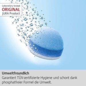 JURA original - 3-Phasen-Reinigungstabletten für 6 Reinigungen - TÜV-zertifizierte Hygiene - 6 Stück - 24225