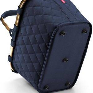 reisenthel carrybag frame rhombus midnight gold – Stabiler Einkaufskorb mit viel Stauraum und praktischer Innentasche – Elegantes und wasserabweisendes Design
