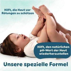 Pampers Harmonie Aqua Feuchttücher 15 Packungen mit jeweils 48 Feuchttüchern - 720 Feuchttücher, die helfen, den natürlichen pH-Wert der Haut wiederherzustellen, leichte Lotion mit 99% Wasser