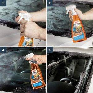 SONAX ScheibenEnteiser Sweet Home (2x1 Liter) taut sekundenschnell zugefrorene Scheiben auf, schützt vor Wiedervereisung und sorgt für klare Sicht