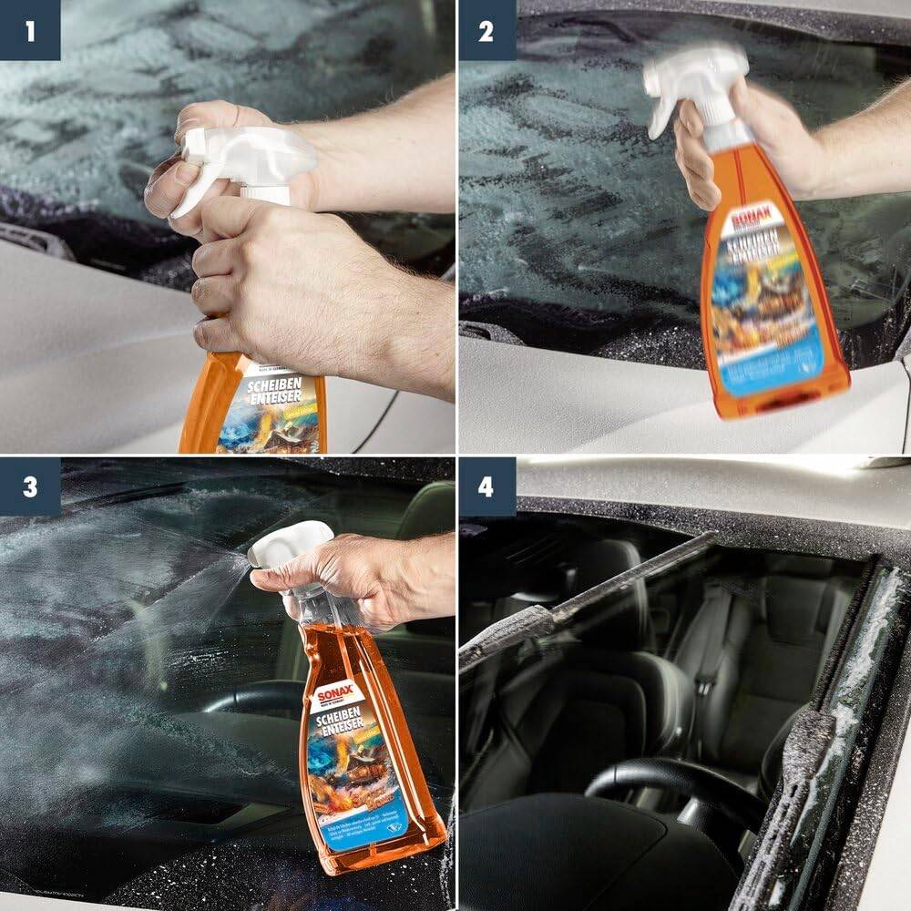 SONAX ScheibenEnteiser Sweet Home (2x1 Liter) taut sekundenschnell zugefrorene Scheiben auf, schützt vor Wiedervereisung und sorgt für klare Sicht – Bild 4